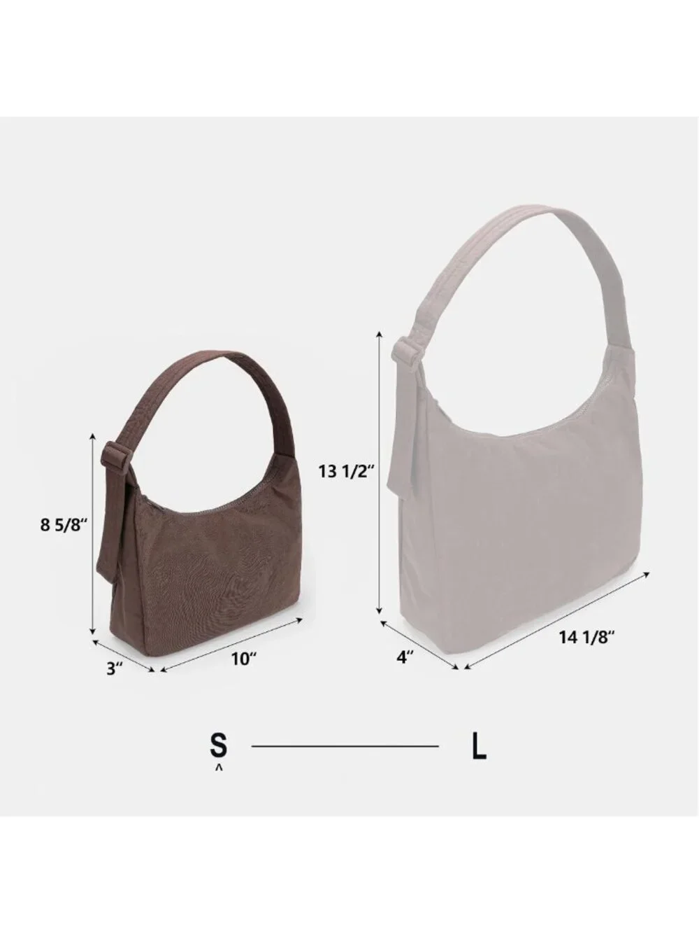 Quilted Nylon Shoulder Bag with Adjustable Strap, Slouchy Design & Zip Pocket